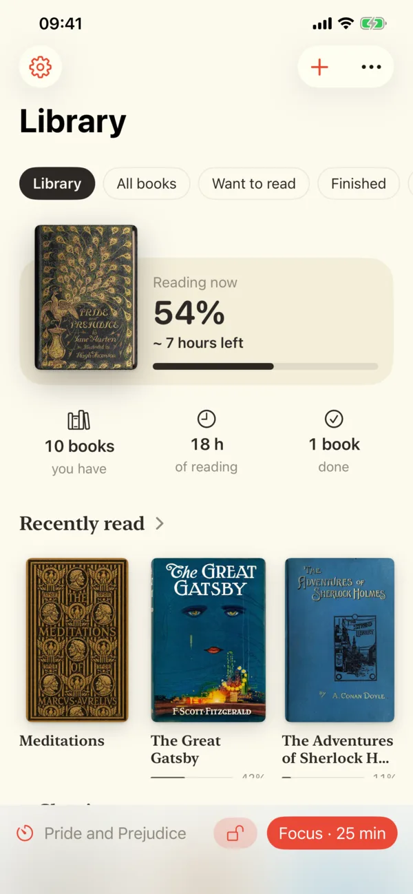 The library on iPhone